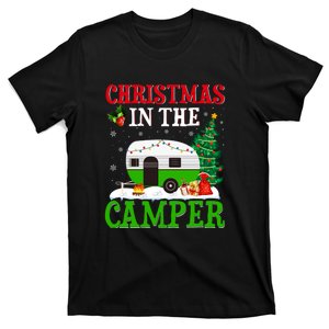 Funny Christmas In The Camper Camping RV Christmas Tree Gift T-Shirt