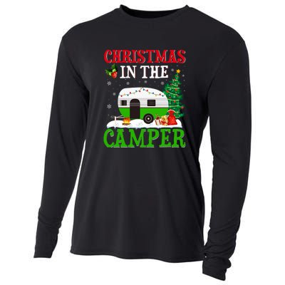 Funny Christmas In The Camper Camping RV Christmas Tree Gift Cooling Performance Long Sleeve Crew