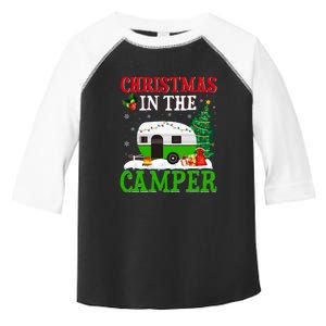 Funny Christmas In The Camper Camping RV Christmas Tree Gift Toddler Fine Jersey T-Shirt