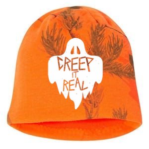 Funny Creep It Real Cool Ghost Halloween Men Womens Kids Kati - Camo Knit Beanie