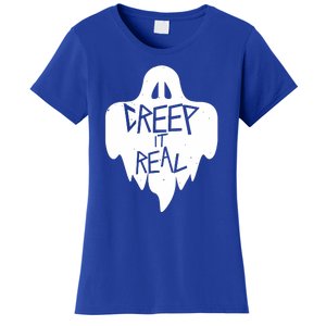 Funny Creep It Real Cool Ghost Halloween Men Womens Kids Women's T-Shirt