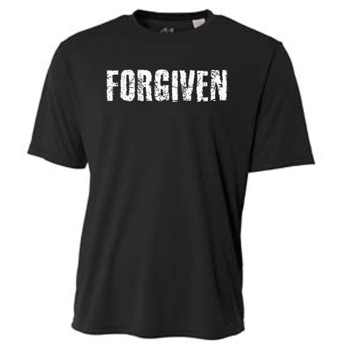 Forgiven Christian Inspirational Design Cooling Performance Crew T-Shirt