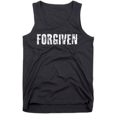 Forgiven Christian Inspirational Design Tank Top