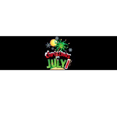 Funny Christmas In July Summer Beach Vacation Xmas Bumper Sticker