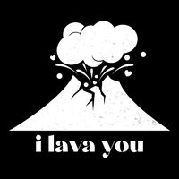 Funny Cute I Lava You Volcano Flexfit Unipanel Trucker Cap