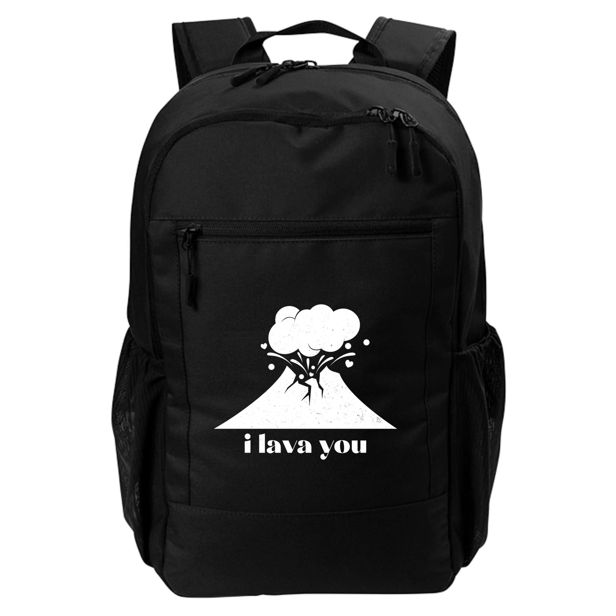Funny Cute I Lava You Volcano Backpack