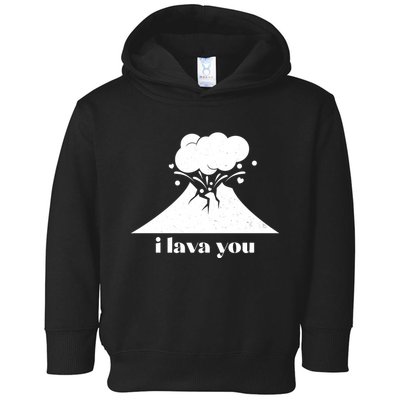 Funny Cute I Lava You Volcano Toddler Hoodie