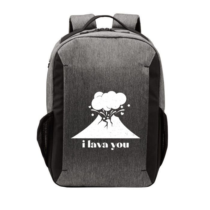 Funny Cute I Lava You Volcano Vector Backpack
