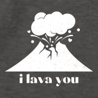 Funny Cute I Lava You Volcano Vector Backpack