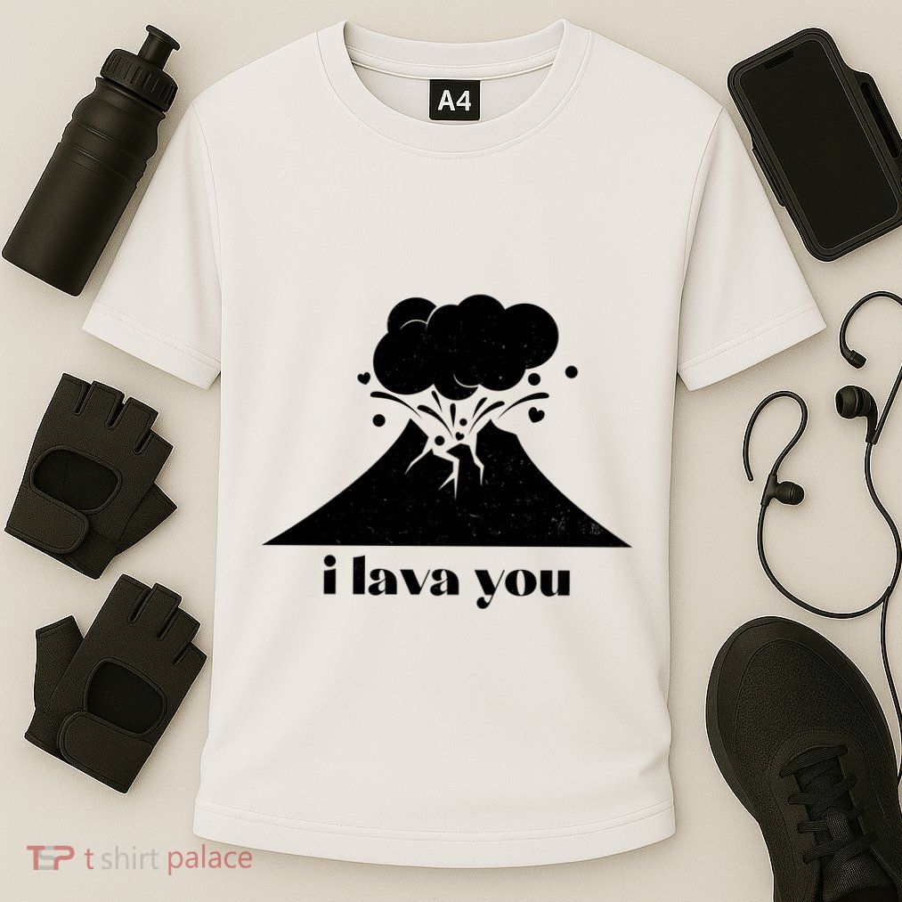 Funny Cute I Lava You Volcano Performance Shirt