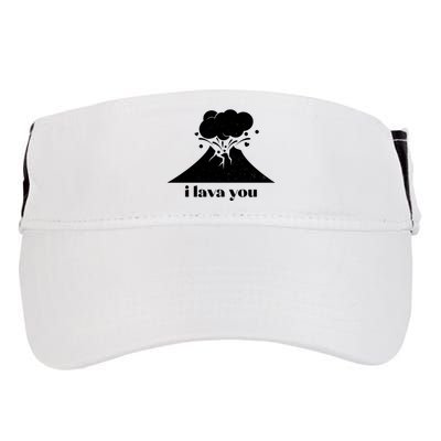 Funny Cute I Lava You Volcano Adult Drive Performance Visor