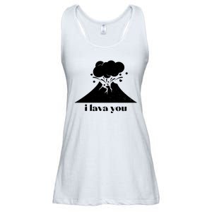 Funny Cute I Lava You Volcano Ladies Essential Flowy Tank