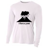 Funny Cute I Lava You Volcano Cooling Performance Long Sleeve Crew