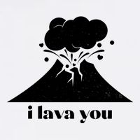 Funny Cute I Lava You Volcano Cooling Performance Long Sleeve Crew