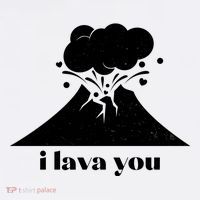 Funny Cute I Lava You Volcano Poster