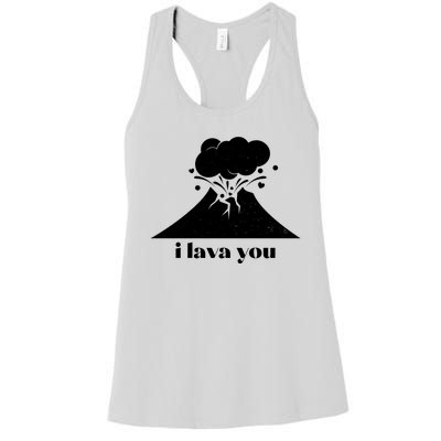 Funny Cute I Lava You Volcano Women's Racerback Tank