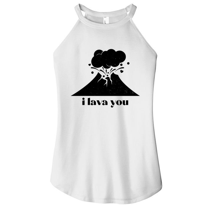 Funny Cute I Lava You Volcano Women's Perfect Tri Rocker Tank