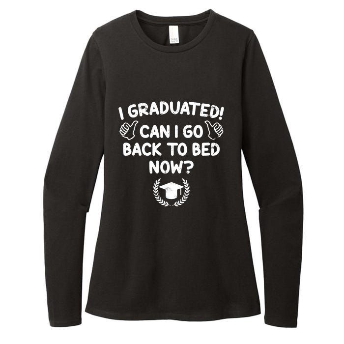 Funny Can I Go Back To Bed Graduation Gift For Her Him Womens CVC Long Sleeve Shirt