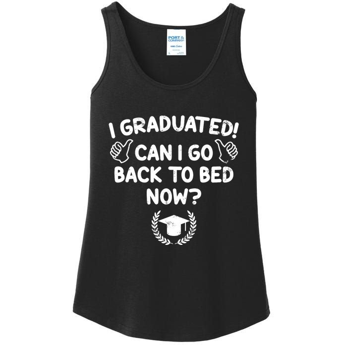 Funny Can I Go Back To Bed Graduation Gift For Her Him Ladies Essential Tank