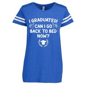 Funny Can I Go Back To Bed Graduation Gift For Her Him Enza Ladies Jersey Football T-Shirt