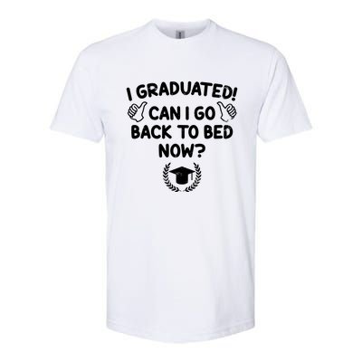 Funny Can I Go Back To Bed Graduation Gift For Her Him Softstyle CVC T-Shirt