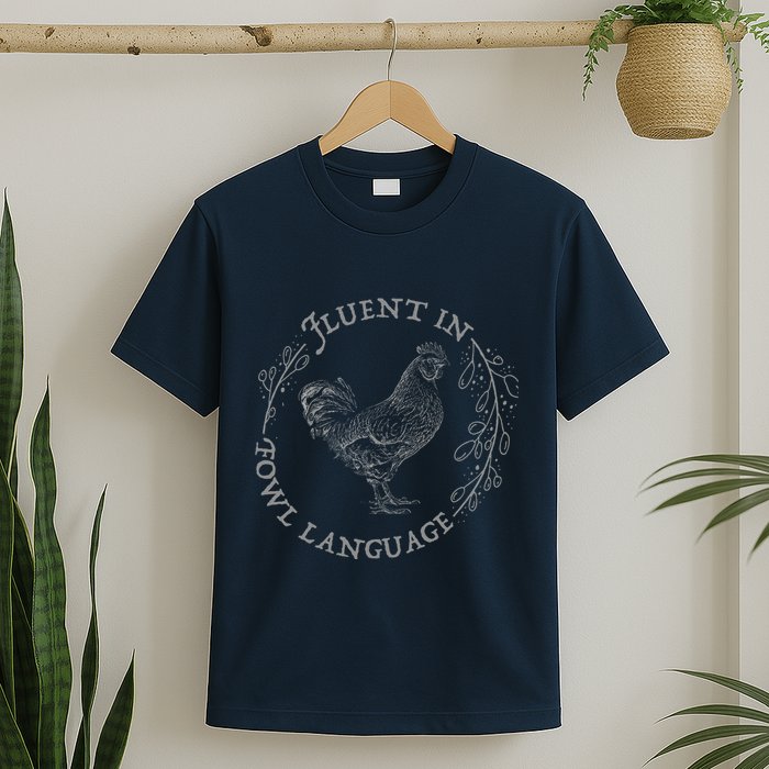 Funny Chicken I’M Fluent In Fowl Language Vintage T-Shirt