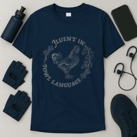 Funny Chicken I’M Fluent In Fowl Language Vintage T-Shirt