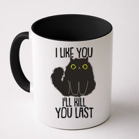 Funny Cat I Like You I'll Kill You Last Mug