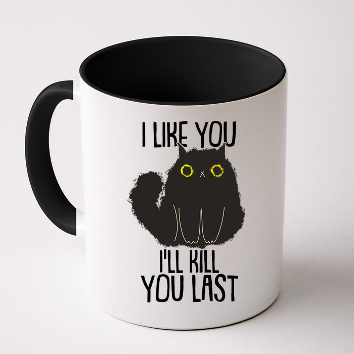 Funny Cat I Like You I'll Kill You Last Mug
