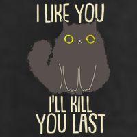 Funny Cat I Like You I'll Kill You Last Trucker Hat