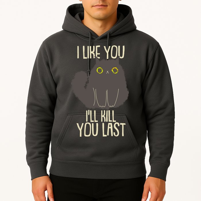 Funny Cat I Like You I'll Kill You Last Hoodie