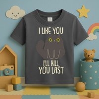 Funny Cat I Like You I'll Kill You Last Toddler T-Shirt
