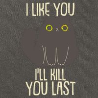 Funny Cat I Like You I'll Kill You Last Cotton Canvas Backpack