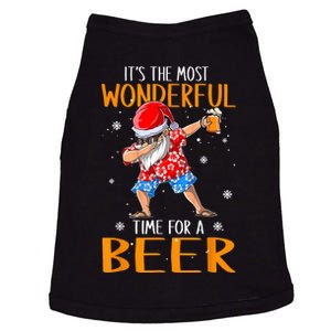 Funny Christmas In July Santa Hawaiian Wonderful Beer Lover Doggie Tank