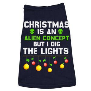 Funny Christmas Is An Alien Concept Dig Lights Gifts Doggie Tank