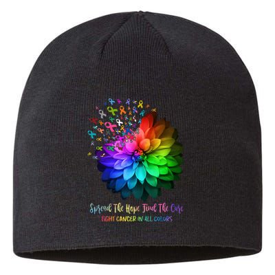 Fight Cancer In All Color Spread The Hope Find a Cure Sustainable Beanie