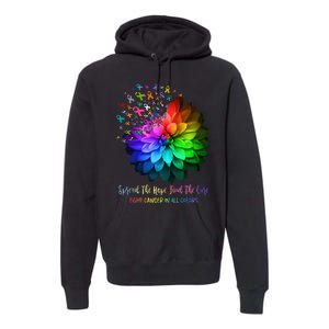 Fight Cancer In All Color Spread The Hope Find a Cure Premium Hoodie