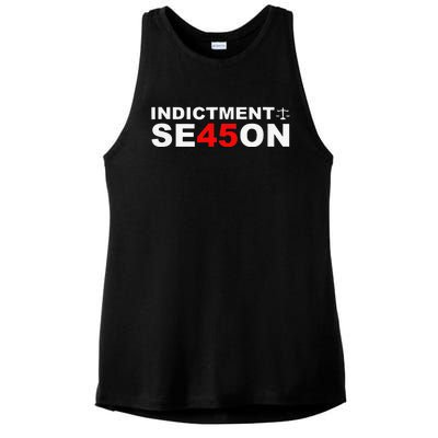 Funny Cute Indictment Season 45 Ladies PosiCharge Tri-Blend Wicking Tank