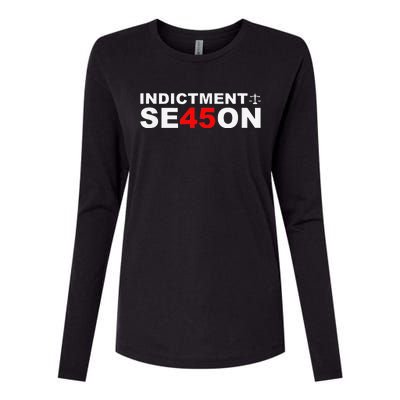 Funny Cute Indictment Season 45 Womens Cotton Relaxed Long Sleeve T-Shirt