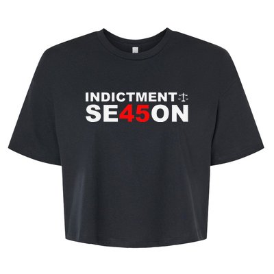 Funny Cute Indictment Season 45 Bella+Canvas Jersey Crop Tee