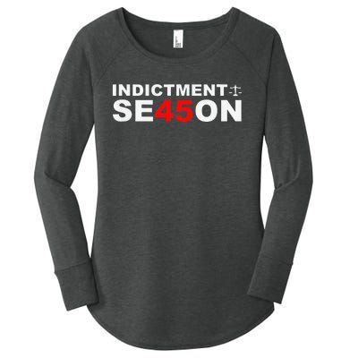 Funny Cute Indictment Season 45 Women's Perfect Tri Tunic Long Sleeve Shirt