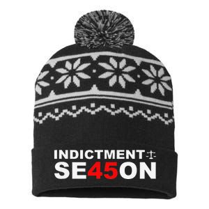 Funny Cute Indictment Season 45 USA-Made Snowflake Beanie