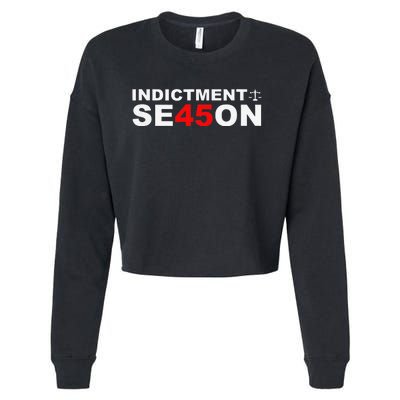 Funny Cute Indictment Season 45 Cropped Pullover Crew