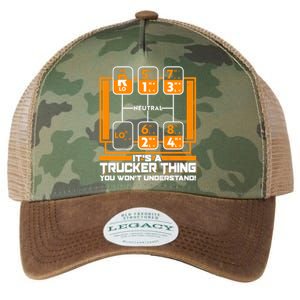 Funny Cool It's A Trucker Thing You Won't Understand 18 Speed Shift Legacy Tie Dye Trucker Hat