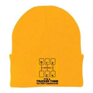 Funny Cool It's A Trucker Thing You Won't Understand 18 Speed Shift Knit Cap Winter Beanie