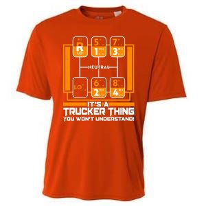 Funny Cool It's A Trucker Thing You Won't Understand 18 Speed Shift Cooling Performance Crew T-Shirt