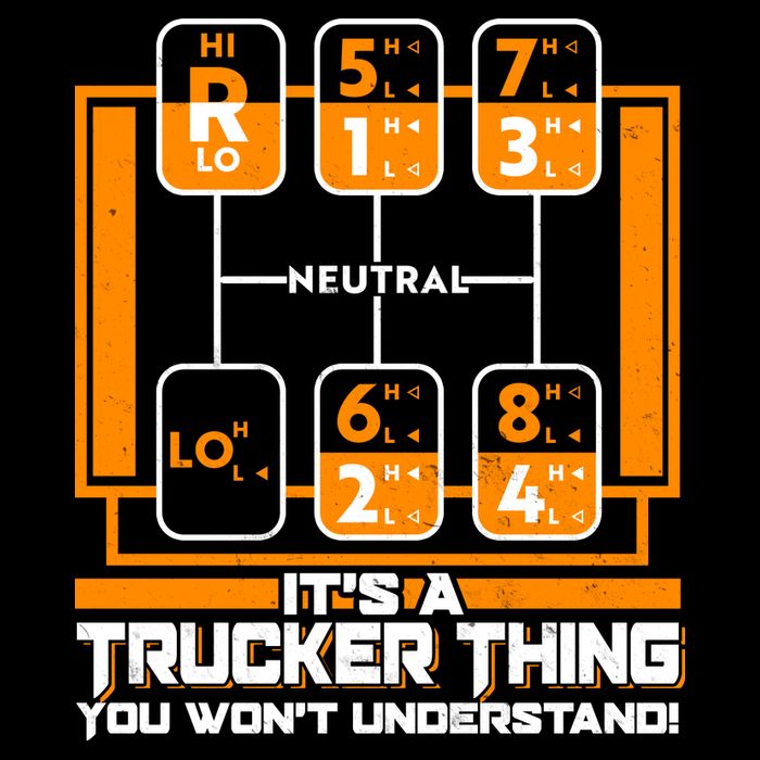 Funny Cool It's A Trucker Thing You Won't Understand 18 Speed Shift Impact Tech Backpack