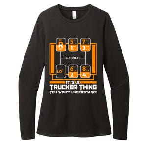 Funny Cool It's A Trucker Thing You Won't Understand 18 Speed Shift Womens CVC Long Sleeve Shirt