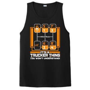 Funny Cool It's A Trucker Thing You Won't Understand 18 Speed Shift PosiCharge Competitor Tank