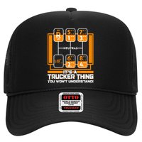 Funny Cool It's A Trucker Thing You Won't Understand 18 Speed Shift Trucker Hat
